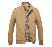Bomberjacke Herren Dünn, Übergangsjacke Herren Leichte Sommerjacke Stehkragen Dünne Blouson Jacke, Pilotenjacke Mit Reissverschluss Fliegerjacke Einfarbig Sportjacke, Outdoor Jacken Für Herren-Jacken
