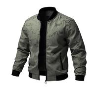 Bomberjacke Herren Leicht Sportlich Sommerjacke Übergangsjacke Elegant Softshell Herbstjacke Übergang Blouson Sommer Business Sportjacke mit Reißverschluss Dünne Blousonjacke Herren-Jacken Windjacke