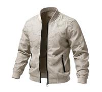 Bomberjacke Herren Leicht Sportlich Sommerjacke Übergangsjacke Elegant Softshell Herbstjacke Übergang Blouson Sommer Business Sportjacke mit Reißverschluss Dünne Blousonjacke Herren-Jacken Windjacke
