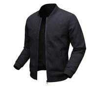 Bomberjacke Herren Leicht Sportlich Sommerjacke Übergangsjacke Elegant Softshell Herbstjacke Übergang Blouson Sommer Business Sportjacke mit Reißverschluss Dünne Blousonjacke Herren-Jacken Windjacke