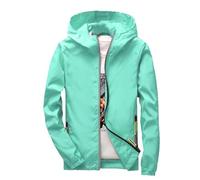 Bomberjacke Herren,Reflektierende Jacke Mit Taschen Sommerjacke Sommer Softshelljacke Dünne Sportjacke Zip Up Übergangsjacke Leichte Blouson Sportlich Outdoor Arbeitsjacke Jungen Trainingsjacke