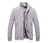 Bomberjacke Herren Sommer,Cargo Jacke Herren übergangsjacke Frühling Leicht Freizeit Blouson mit Reißverschluss Outdoor Winddicht Dünne Jacke mit Taschen Einfarbige Lässige Baseball Jacke