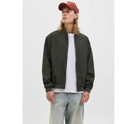 Bomberjacke JACK & JONES "JJECHARGE BOMBER JACKET NOOS", Herren, Gr. XL, grün (rosin), Web, Obermaterial: 100% Polyester, unifarben, regular fit taillenbedeckt, ohne Ausschnitt, Rippbündchen, Jacken B