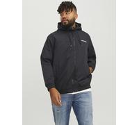 Bomberjacke JACK & JONES PLUSSIZE "JJERUSH HOOD BOMBER NOOS PLS" Gr. 6XL, schwarz (black) Herren Jacken Übergangsjacken (37983510-6XL)