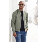 Bomberjacke JOHN DEVIN "/ Blouson mit Rippkragen", Herren, Gr. L (52/54), grün (khaki), Web, Obermaterial: 100% Polyester. Futter: 100% Polyester, unifarben, regular fit hüftlang, Rundhals, 2-Naht-Ärm