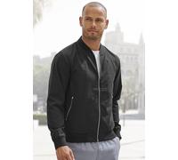Bomberjacke JOHN DEVIN "/ Blouson mit Rippkragen", Herren, Gr. M (48/50), schwarz, Web, Obermaterial: 100% Polyester. Futter: 100% Polyester, regular fit hüftlang, Rundhals, 2-Naht-Ärmel Rippbündchen,