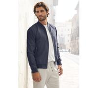 Bomberjacke JOHN DEVIN "/ Blouson mit Rippkragen", Herren, Gr. XL (56/58), blau (navy), Web, Obermaterial: 100% Polyester. Futter: 100% Polyester, unifarben, regular fit hüftlang, Rundhals, 2-Naht-Ärm