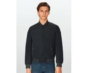 Bomberjacke JOOP "Arik", Herren, Gr. 54, schwarz (dunkelblau), Web, Obermaterial: 100% Polyester, unifarben, regular fit normal, Rundhals, eingesetzt angesetztes Bündchen, Jacken Bomberjacke, Regular