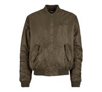 Bomberjacke KARL KANI "Karl Kani KK Kani Back Embroidery Bomberjacket", Herren, Gr. L, braun, 100% Polyester, normal, amerikanischer Ausschnitt, Jacken Bomberjacke (19043163-L) braun