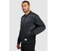Bomberjacke KHUJO "ADON", Herren, Gr. M, obrage grau, Web, Obermaterial: 100% Nylon. Futter: 100% Nylon. Wattierung: 100% Polyester, unifarben, hüftlang, Rippbündchen, Jacken Bomberjacke, leicht glänz
