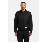 Bomberjacke KHUJO "Adon", Herren, Gr. XXL (56), schwarz, Material: 100% Nylon, gerade hüftbedeckend, Rippstrickbündchen, Jacken Bomberjacke, Leichte Winterjacke in Shiny-Optik (83440206-XXL) schwarz