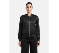 Bomberjacke KHUJO "Beth", Damen, Gr. L (40), schwarz, Obermaterial: 97% Polyester, 3% Elasthan. Futter: 100% Polyester. Wattierung: 100% Polyester, lässig geschnitten hüftlang, Rippstrickbündchen, Jac