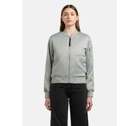 Bomberjacke KHUJO "Beth", Damen, Gr. M (38), grau (grün), Obermaterial: 97% Polyester, 3% Elasthan. Futter: 100% Polyester. Wattierung: 100% Polyester, lässig geschnitten hüftlang, Rippstrickbündchen,