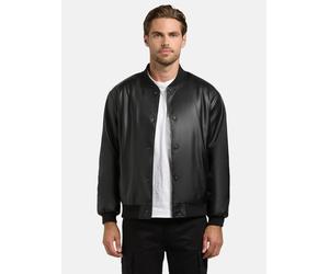 Bomberjacke KHUJO "Cale", Herren, Gr. M (50), schwarz, Obermaterial: 100% Polyester. Innenfutter: 100% Polyester. Wattierung: 100% Polyester. Beschichtung: 100% Polyurethan, lässig geschnitten hüftbed