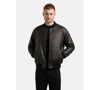 Bomberjacke KHUJO "Cale", Herren, Gr. XXL (56), schwarz, Obermaterial: 100% Polyester. Innenfutter: 100% Polyester. Wattierung: 100% Polyester. Beschichtung: 100% Polyurethan, lässig geschnitten hüftb
