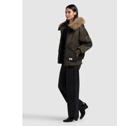 Bomberjacke KHUJO "CELA", Damen, Gr. M, forest grün, Twill, 100% Nylon, unifarben, eingesetzt Rippbündchen, Jacken Bomberjacke (66346843-M) forest grün