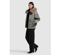 Bomberjacke KHUJO "CELA", Damen, Gr. M, sage grün, Twill, 100% Nylon, unifarben, eingesetzt Rippbündchen, Jacken Bomberjacke (42728365-M) sage grün