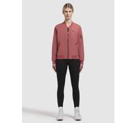 Bomberjacke KHUJO "CEND", Damen, Gr. XXL, rot (rostrot), 100% Polyester, unifarben, regular fit hüftlang, eingesetzt Rippbündchen, Jacken Bomberjacke (38965809-XXL) rostrot
