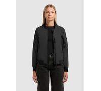 Bomberjacke KHUJO "DENZ", Damen, Gr. L, schwarz, Web, 100% Nylon, regular fit, eingesetzt angesetztes Bündchen, Jacken Bomberjacke (12754831-L) schwarz