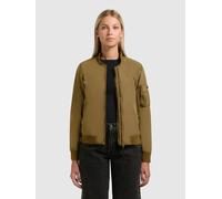 Bomberjacke KHUJO "DENZ", Damen, Gr. S, canary grün, Web, 100% Nylon, vintage, eingesetzt angesetztes Bündchen, Jacken Bomberjacke (22328222-S) canary grün