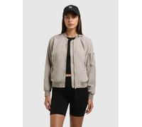 Bomberjacke KHUJO "DENZ", Damen, Gr. XL, bone beige, Web, 100% Nylon, regular fit hüftlang, eingesetzt angesetztes Bündchen, Jacken Bomberjacke (30053839-XL) bone beige