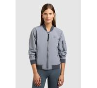 Bomberjacke KHUJO "DENZ", Damen, Gr. XL, misty blau, Web, 100% Nylon, vintage, eingesetzt angesetztes Bündchen, Jacken Bomberjacke (15248661-XL) misty blau