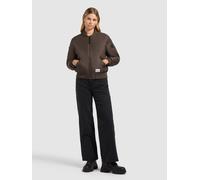 Bomberjacke KHUJO "KASIA", Damen, Gr. M, potter braun, Twill, 100% Nylon, unifarben, eingesetzt Rippbündchen, Jacken Bomberjacke (48636663-M) potter braun