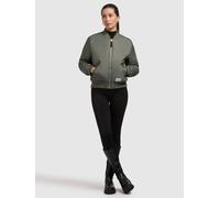 Bomberjacke KHUJO "KASIA", Damen, Gr. M, sage grün, Twill, 100% Nylon, unifarben, eingesetzt Rippbündchen, Jacken Bomberjacke (25288506-M) sage grün