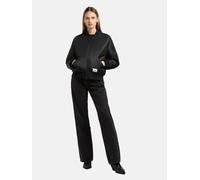 Bomberjacke KHUJO "Kasia", Damen, Gr. XXL (44), schwarz, Obermaterial: 100% Nylon; Innenfutter: 100% Polyester; Wattierung: 100% Polyester, oversize hüftlang, Ärmel ohne Ärmelschlitz Rippstrickbündche