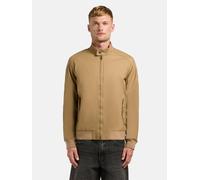 Bomberjacke KHUJO "Nabo", Herren, Gr. S (48), beige (schwarz beige), Material: 100% Baumwolle, gerade hüftlang, eng Rippstrickbündchen, Jacken Bomberjacke, moderne Herren Fliegerjacke mit Cord am Krag