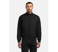 Bomberjacke KHUJO "Nabo", Herren, Gr. XL (54), schwarz, Material: 100% Baumwolle, gerade hüftlang, eng Rippstrickbündchen, Jacken Bomberjacke, moderne Herren Fliegerjacke mit Cord am Kragen (73581854-