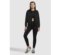 Bomberjacke KHUJO "SEEAM", Damen, Gr. S, schwarz, 100% Polyester, unifarben, regular fit hüftlang, eingesetzt Rippbündchen, Jacken Bomberjacke (48138700-S) schwarz