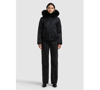 Bomberjacke KHUJO "TYLA", Damen, Gr. XL, schwarz, 100% Polyamid, unifarben, eingesetzt Rippbündchen mit Windstopper, Jacken Bomberjacke (13830635-XL) schwarz