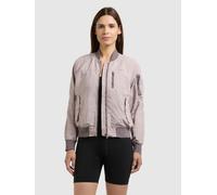Bomberjacke KHUJO "ZARIA", Damen, Gr. L, rosa (raindrops lila), Web, 100% Nylon, regular fit ca. Mitte Oberschenkel, eingesetzt angesetztes Bündchen, Jacken Bomberjacke (25537569-L) raindrops lila