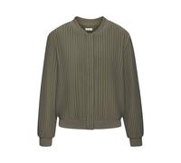 Bomberjacke LASCANA, Damen, Gr. 36, grün (khaki), Jersey, Obermaterial: 80% Polyester, 18% Viskose, 2% Elasthan. Bündchen: 95% Baumwolle, 5% Elasthan. Taschenfutter: 100% Baumwolle, unifarben, modisch