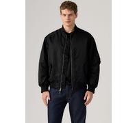 Bomberjacke LEVI'S "MA-1 BOMBER", Herren, Gr. M, jet schwarz, Web, Obermaterial: 100% Polyamid, unifarben, bequem hüftbedeckend, V-Ausschnitt, Bündchen, Jacken Bomberjacke (30909235-M) jet schwarz