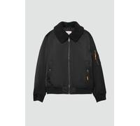Bomberjacke mit abnehmbarem Teddy-Kragen L schwarz 2151036.9999.L