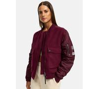 Bomberjacke mit Ärmelraffung "Willstehaben 14" Wine S