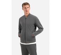 Bomberjacke NO EXCESS "No Excess Leichte melierte Strickjacke", Herren, Gr. S, grau melange, 68% Polyester (Recycelt), 29% Viskose, 3% Elasthan, Jacken Bomberjacke (27264555-S) grau melange