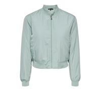 Bomberjacke ONLY "ONLALMA BOMBER OTW NOOS", Damen, Gr. M, jadeite, Web, Obermaterial: 100% Polyester, unifarben, regular fit taillenbedeckt, Rundhals, Rippbündchen, Jacken Bomberjacke, mit Seitentasch