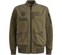 Bomberjacke PME LEGEND, Herren, Gr. XL, ivy grün, Web, Obermaterial: 68% Baumwolle, 32% Nylon, normal hüftlang, angesetztes Bündchen, Jacken Bomberjacke, Ärmel aus Sweatware, Vorder- und Rückenteil au