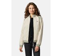 Bomberjacke RAGWEAR "Chenna Summer YOUMODO", Damen, Gr. L (40), beige (ecru), Obermaterial: 100% Nylon. Innenfutter: 100% Polyester. Wattierung: 100% Polyester, lässig geschnitten hüftlang, hoch gesch