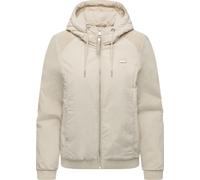Bomberjacke RAGWEAR "Chinta Warm YOUMODO", Damen, Gr. L (40), ecru, Obermaterial: 100% Nylon; Innenfutter: 100% Polyester; Wattierung: 100% Polyester, loose fit hüftbedeckend, Ärmel ohne Ärmelschlitz