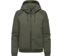 Bomberjacke RAGWEAR "Chinta Warm YOUMODO", Damen, Gr. M (38), olivgrün, Obermaterial: 100% Nylon; Innenfutter: 100% Polyester; Wattierung: 100% Polyester, loose fit hüftbedeckend, Ärmel ohne Ärmelschl
