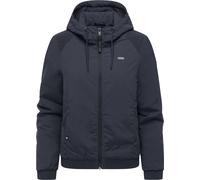 Bomberjacke RAGWEAR "Chinta Warm YOUMODO", Damen, Gr. S (36), navy, Obermaterial: 100% Nylon; Innenfutter: 100% Polyester; Wattierung: 100% Polyester, loose fit hüftbedeckend, Ärmel ohne Ärmelschlitz 