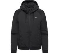 Bomberjacke RAGWEAR "Chinta Warm YOUMODO", Damen, Gr. XL (42), schwarz, Obermaterial: 100% Nylon; Innenfutter: 100% Polyester; Wattierung: 100% Polyester, loose fit hüftbedeckend, Ärmel ohne Ärmelschl