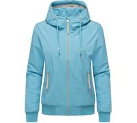 Bomberjacke RAGWEAR "Oggie Warm YOUMODO", Damen, Gr. XS (34), hellblau, Obermaterial: 100% Polyester, Innenfutter: 100% Polyester, Wattierung: 100% Polyester, lässig geschnitten hüftlang, Ärmel ohne Ä