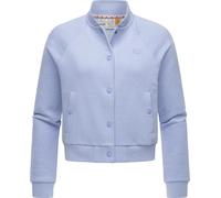 Bomberjacke RAGWEAR "Simonette", Damen, Gr. 4XL (48), blau, Material: 70% Baumwolle, 30% Polyester, gerade hüftlang, hoch geschlossener Ausschnitt, Ärmel ohne Ärmelschlitz Rippstrickbündchen, Jacken B