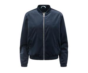 Bomberjacke RAGWEAR "Velvetie", Damen, Gr. XXL (44), navy, Samt, Obermaterial: 100% Polyester. Innenfutter: 100% Polyester, lässig geschnitten hüftlang, hoch geschlossener Ausschnitt, Bündchen, Jacken