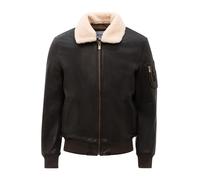 Bomberjacke RICANO "Lederjacke M-Bomber", Herren, Gr. 4XL, braun, Obermaterial: 100% Lammnappaleder LANA. Futter: 100% Baumwolle CO., normal, Rundhals, Jacken Bomberjacke, Handgefertigt aus echtem Led